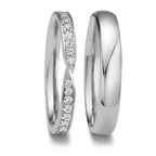 Partnerring 750/18 K vitguld