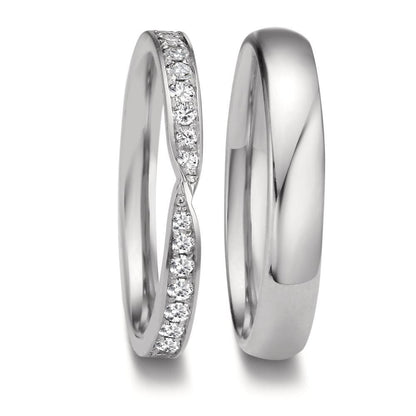 Partnerring 750/18 K vitguld