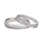 Partnerring 750/18 K vitguld