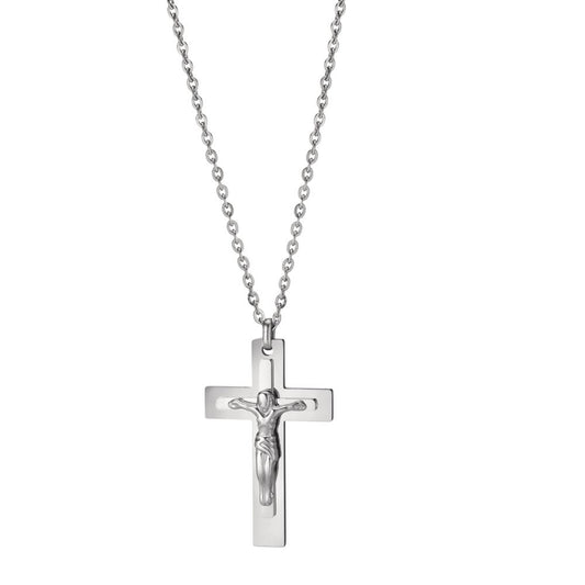 Collier rostfritt stål Korsa 50 cm