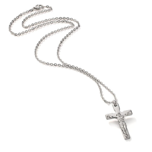 Collier rostfritt stål Korsa 50 cm