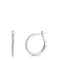 Hopfällbara örhängen 750/18 K vitguld diamant 0.185 ct, 50 stenar, w-si