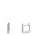 Hopfällbara örhängen 750/18 K vitguld diamant 0.13 ct, w-si
