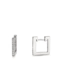 Hopfällbara örhängen 750/18 K vitguld diamant 0.16 ct, w-si
