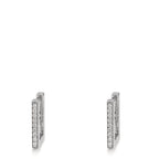 Hopfällbara örhängen 750/18 K vitguld diamant 0.16 ct, w-si