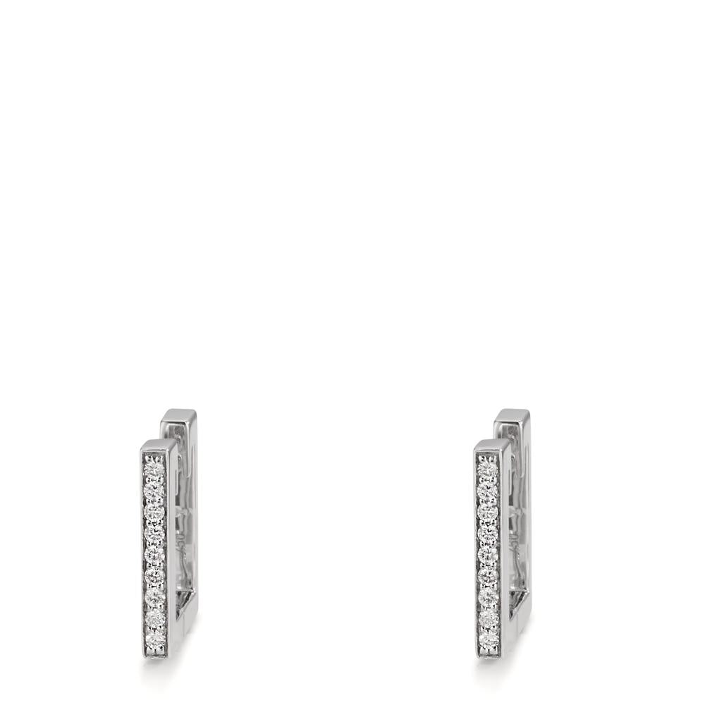 Hopfällbara örhängen 750/18 K vitguld diamant 0.16 ct, w-si