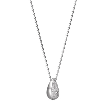 Collier Silver Zirkoniumoxid rodiumpläterad 40-45 cm