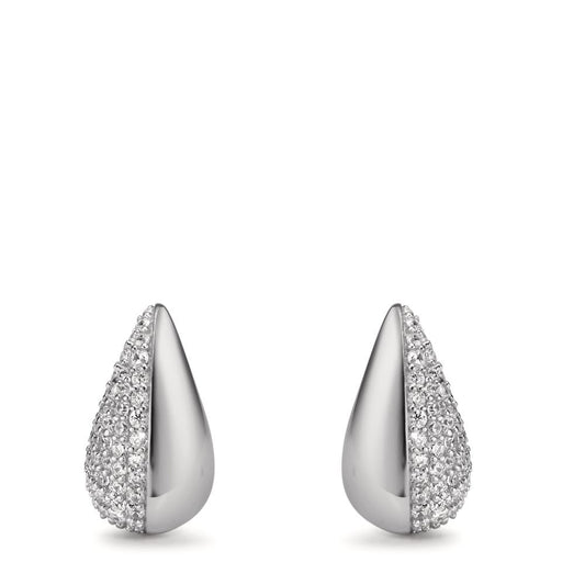 Örhängen med knoppar Silver Zirkoniumoxid rodiumpläterad