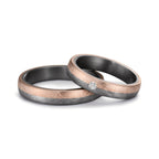 Partnerring 999 Tantal, 585/14 K roséguld