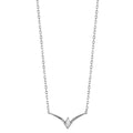 Collier Silver Zirkoniumoxid rodiumpläterad 40-45 cm