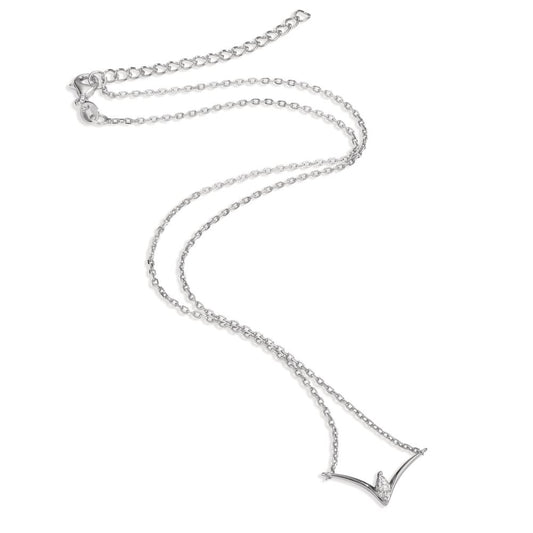 Collier Silver Zirkoniumoxid rodiumpläterad 40-45 cm