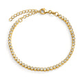 Armband Silver Zirkoniumoxid guldpläterad