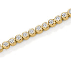 Armband Silver Zirkoniumoxid guldpläterad
