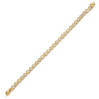 Armband Silver Zirkoniumoxid 28 stenar guldpläterad