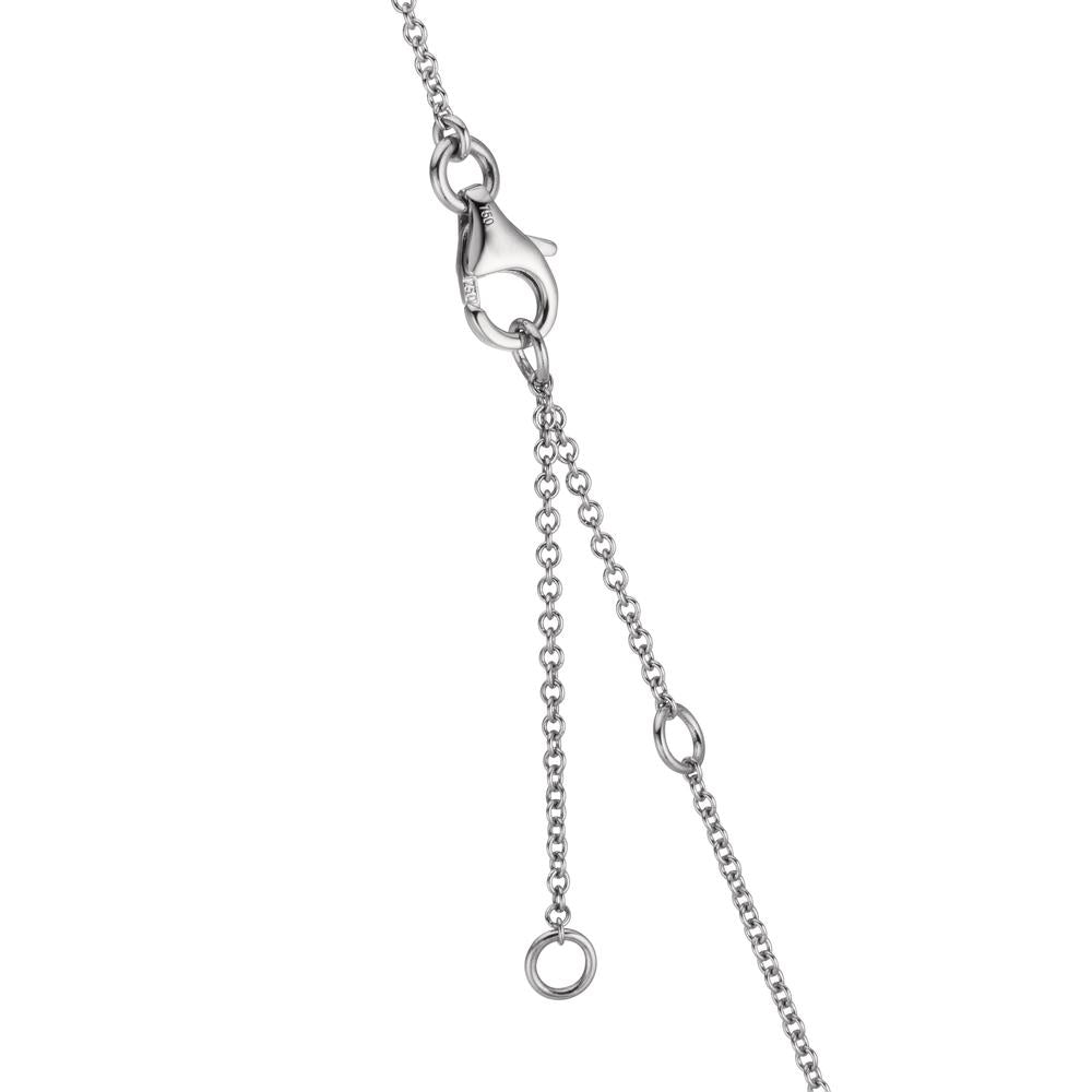 Collier 750/18 K vitguld topas 1.31 ct, 12 stenar, London Blå Topas 0.41 ct, 3 stenar, kvarts 0.06 ct, 2 stenar, Rosenkvarts 0.19 ct, 4 stenar 40-45 cm