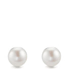 Örhängen med knoppar Silver rodiumpläterad Sötvattensodlad pärla, 2 Pärlor, 11 mm Ø11 mm