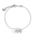 Armband Silver Zirkoniumoxid rodiumpläterad elefant