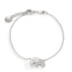 Armband Silver Zirkoniumoxid rodiumpläterad elefant