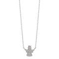 Collier Silver Zirkoniumoxid rodiumpläterad Skyddsängel 40-43 cm