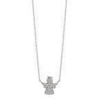 Collier Silver Zirkoniumoxid rodiumpläterad Skyddsängel 40-43 cm