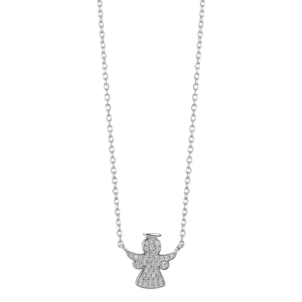Collier Silver Zirkoniumoxid rodiumpläterad Skyddsängel 40-43 cm