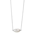 Collier Silver rodiumpläterad Sötvattensodlad pärla 40-43 cm