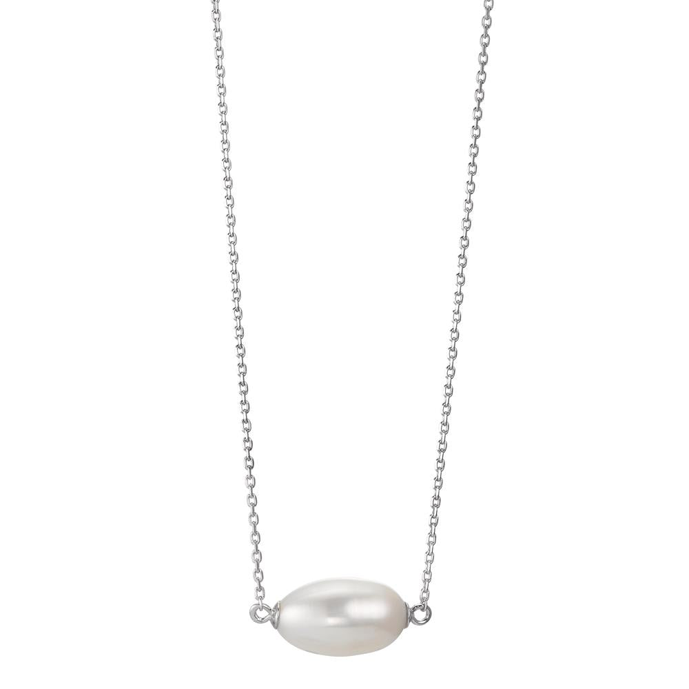 Collier Silver rodiumpläterad Sötvattensodlad pärla 40-43 cm