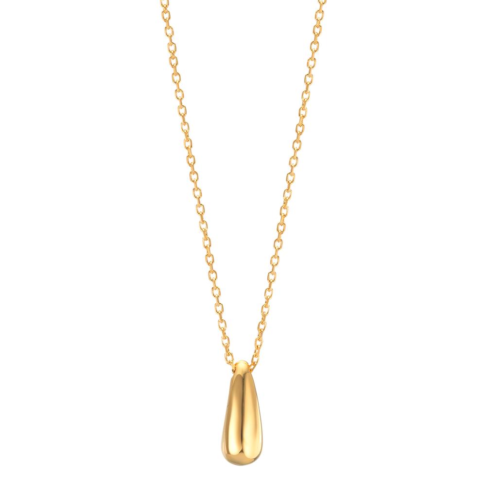Collier Silver gul guldpläterad 40-44 cm