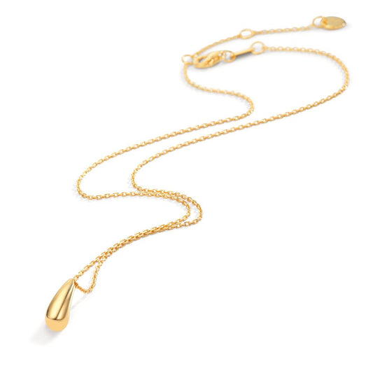 Collier Silver gul guldpläterad 40-44 cm