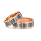 Partnerring 585/14 K rött guld, 999 Tantal