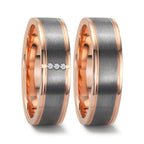 Partnerring 585/14 K rött guld, 999 Tantal