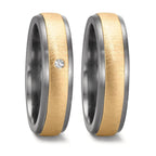 Partnerring 999 Tantal, 585/14 K gult guld