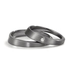 Partnerring 999 Tantal diamant 0.03 ct, w-si