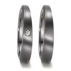 Partnerring 999 Tantal diamant 0.03 ct, w-si