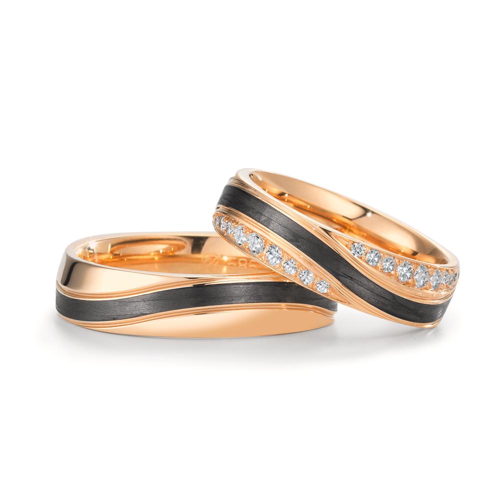 Partnerring 585/14 K roséguld, Kol