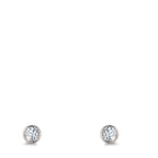 Örhängen med knoppar Silver rodiumpläterad Ø3 mm