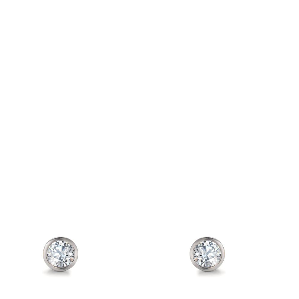 Örhängen med knoppar Silver rodiumpläterad Ø3 mm