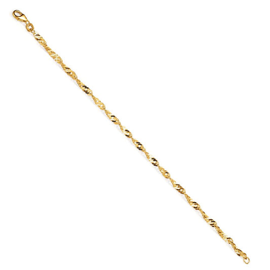 Armband Silver gul guldpläterad 17.5 cm
