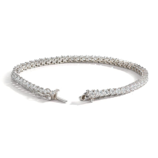 Armband Silver Zirkoniumoxid rodiumpläterad 19 cm