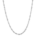 Collier Silver rodiumpläterad 45 cm
