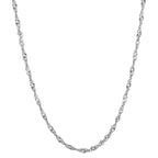 Collier Silver rodiumpläterad 45 cm