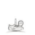 Hängsmycke Silver patinerad Fotboll