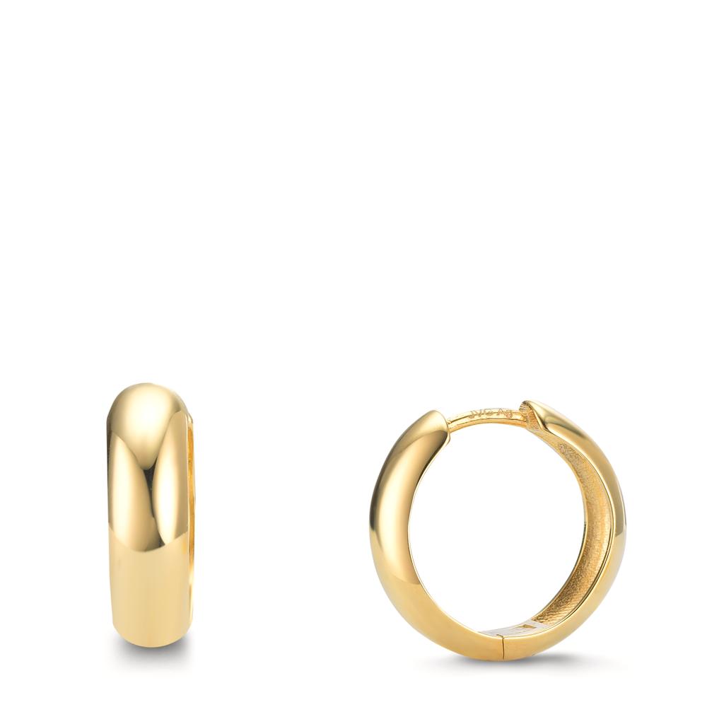 Hopfällbara örhängen Silver gul guldpläterad