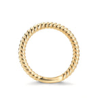 Sätt i ring Silver gul guldpläterad