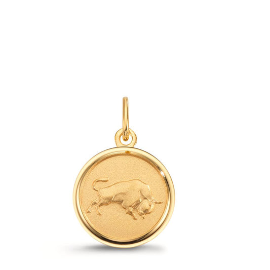 Gravyrhänge 375/9 K gult guld Stjärntecken Oxen Ø12 mm