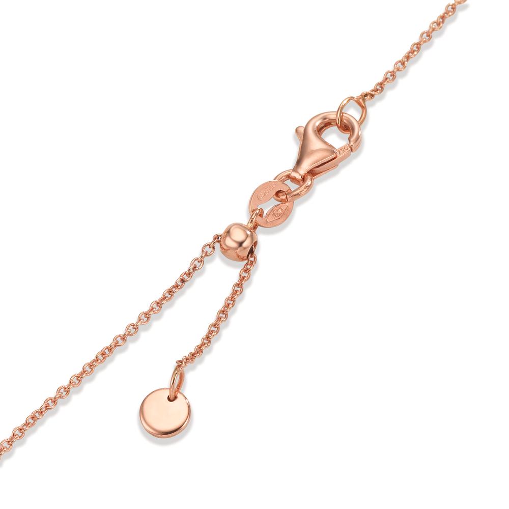 Armband 750/18 K rött guld Sötvattensodlad pärla, 9 Pärlor 15-18 cm