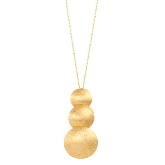 Collier Silver gul guldpläterad 40-44 cm