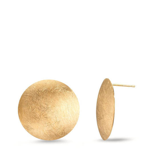 Örhängen med knoppar Silver gul guldpläterad Ø17 mm