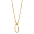 Collier Silver gul guldpläterad 40-44 cm