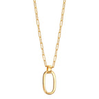 Collier Silver gul guldpläterad 40-44 cm